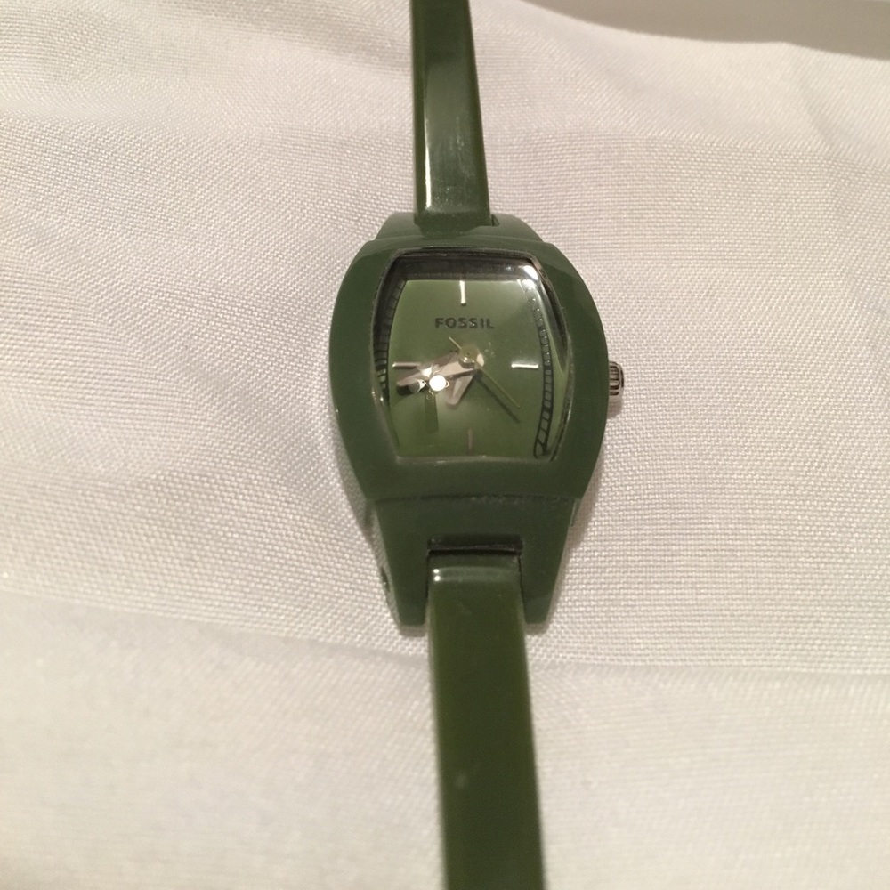 Green Fossil Watch